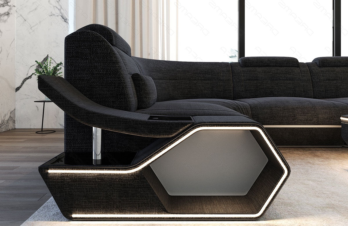 Fabric living area Toscano U-shape