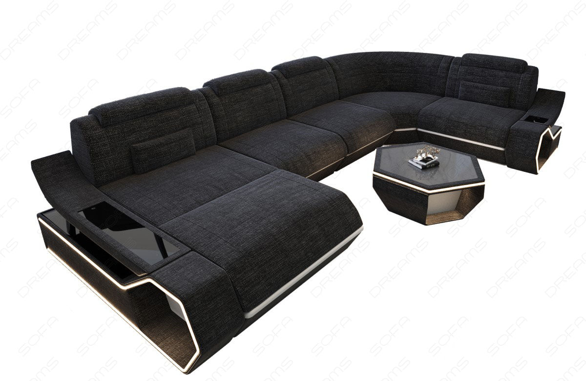 Fabric living area Toscano U-shape