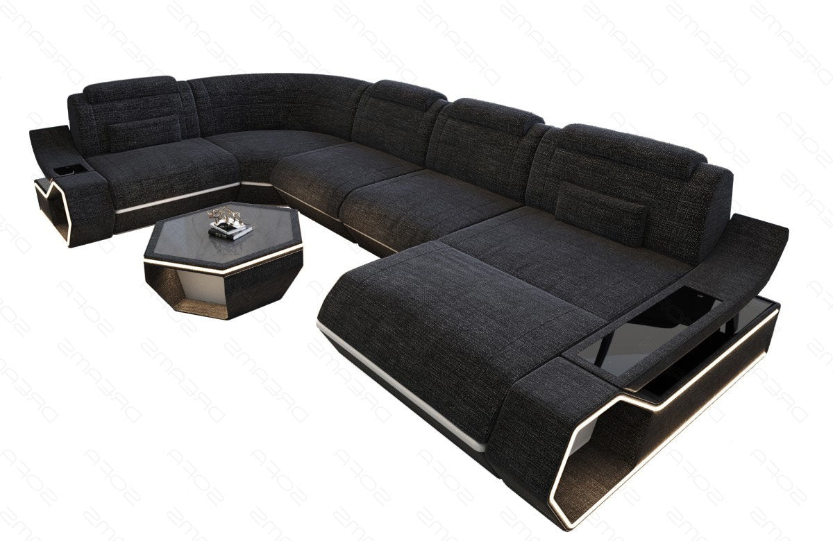 Fabric living area Toscano U-shape