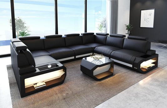 Leather Sectional Rino
