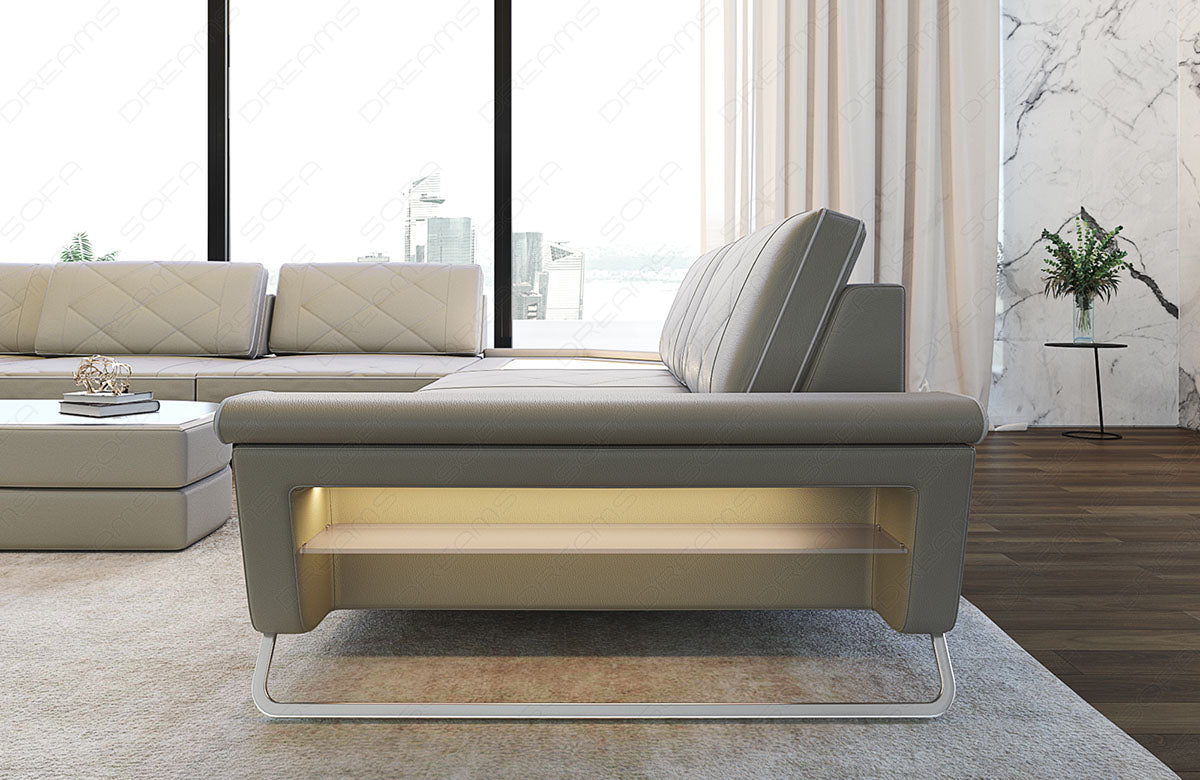Xxl Sectional Ferrara Leather