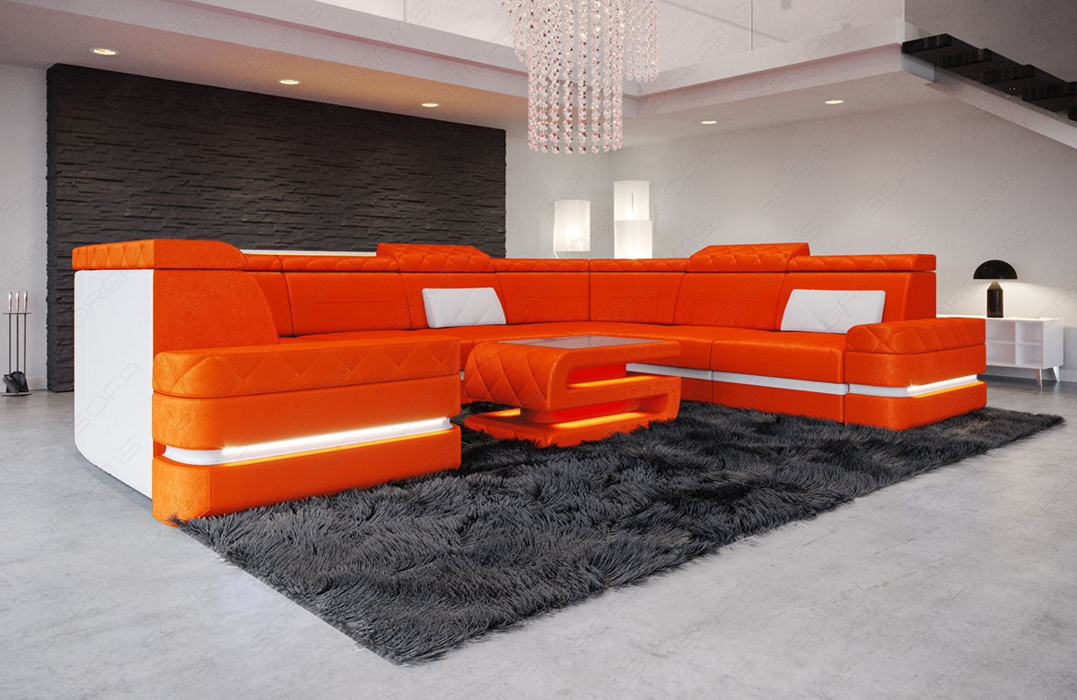 Sofa U Shape Privilego Mini Fabric Cover