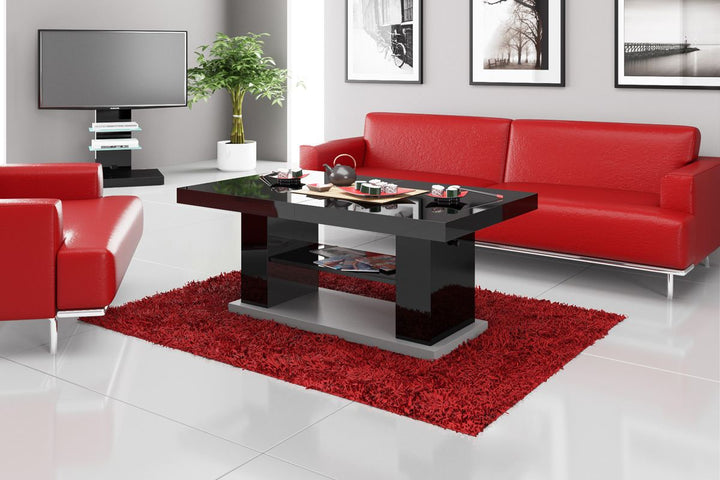 Couchtisch Madrid modern in schwarz hochglanz