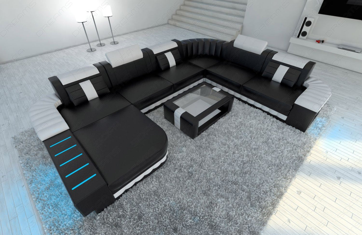 Leather Sofa Sectional Baronka Xxl Mini