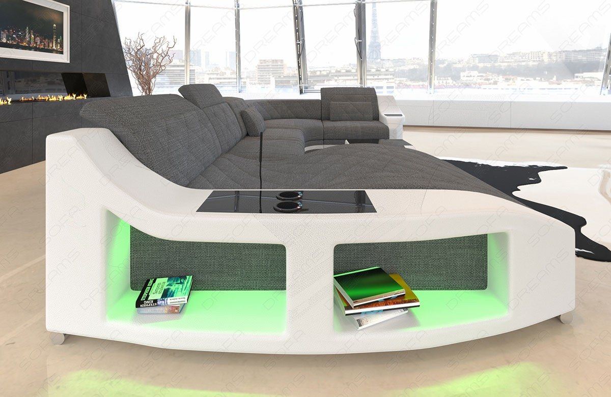U Shape Fabric Sofa Comfort Led Sofa Mini
