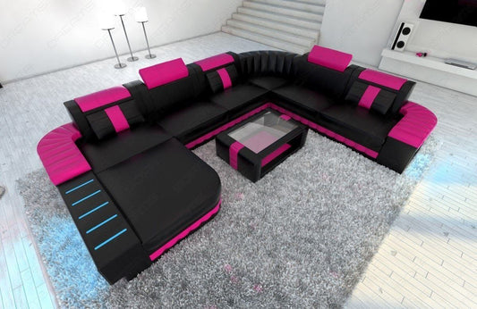 Xxl Sectional Baronka In Leather