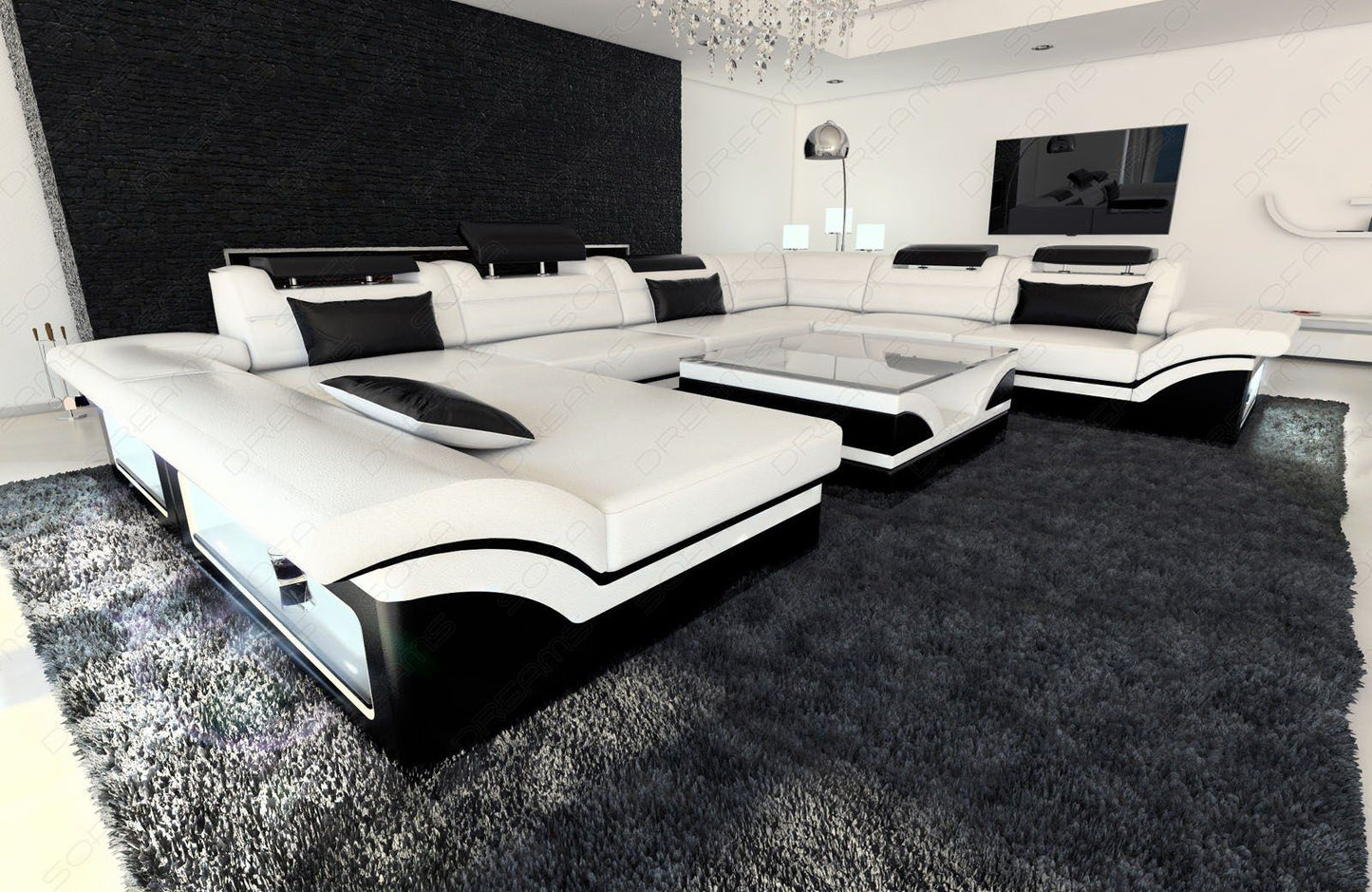 Xxl Sectional Enzo Leather